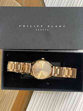 Наручные мужские часы позолоченные PHILIPP BLANC GENEVA Astana