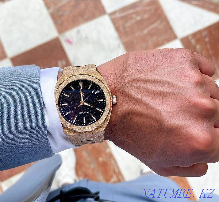 Часы мужские наручные, ICE gold watch, часы Алматы, часы новые Алматы - изображение 8