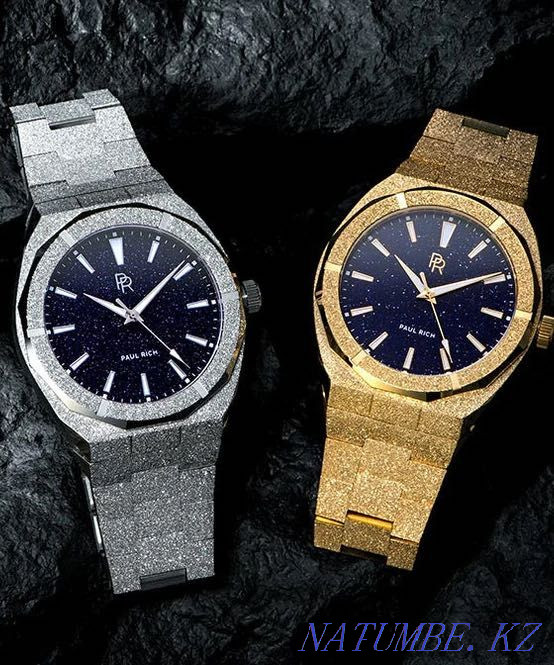Часы мужские наручные, ICE gold watch, часы Алматы, часы новые Алматы - изображение 1