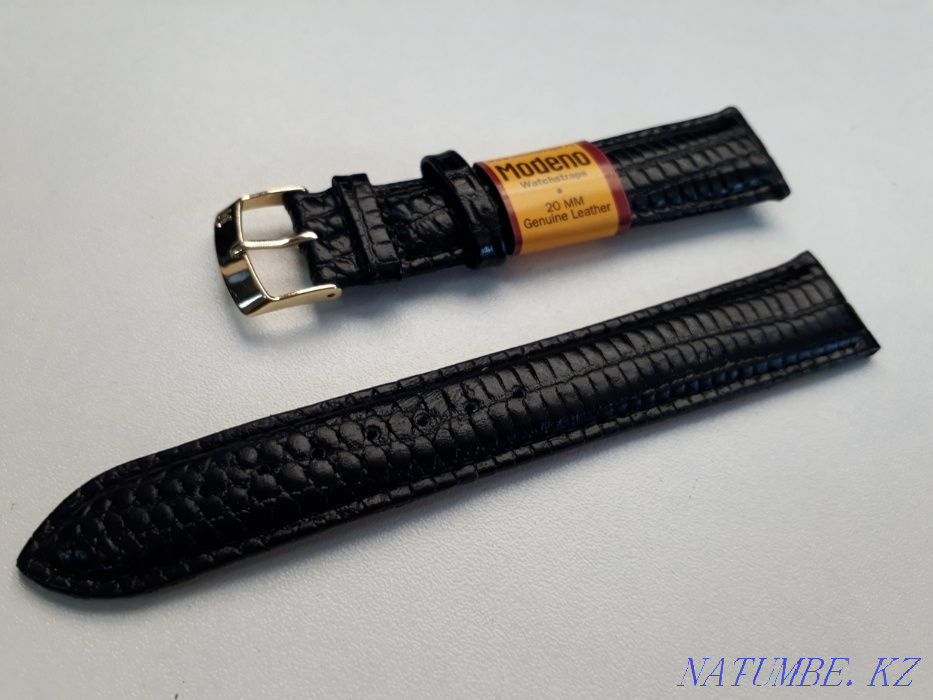 Кожаные ремешки на наручные часы/Россия/Kaspi red/Кожаный ремешок Астана - изображение 1