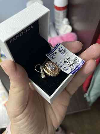 Золотое кольцо с цирконием  Алматы