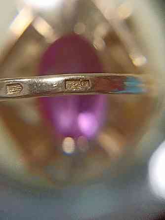 Перстень с рубином из золота 583 пробы  Өскемен