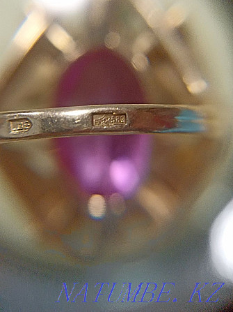 Перстень с рубином из золота 583 пробы Усть-Каменогорск - изображение 6
