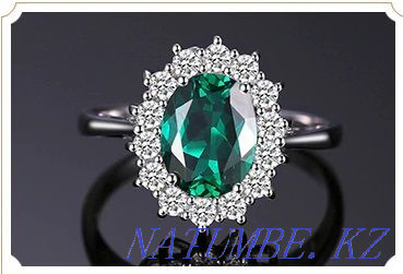 Silver ring with emerald Taraz - photo 3