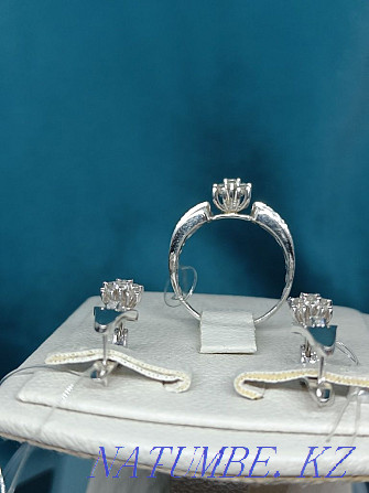 White gold set with diamonds Almaty - photo 3