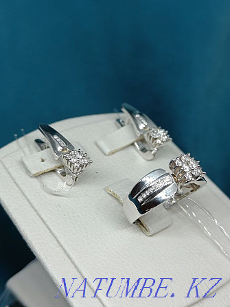 White gold set with diamonds Almaty - photo 6