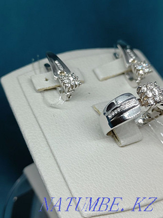 White gold set with diamonds Almaty - photo 4