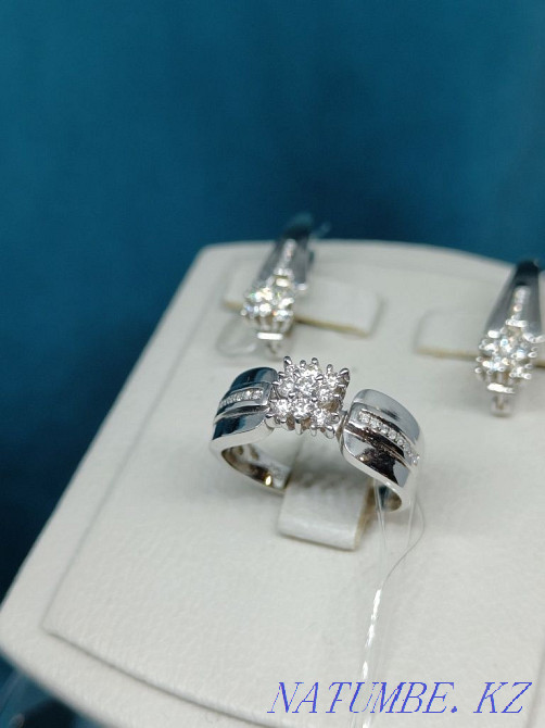 White gold set with diamonds Almaty - photo 7