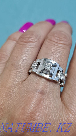 Шикарное кольцо-перстень,"ROLEX " (белое золото). Алматы - изображение 1