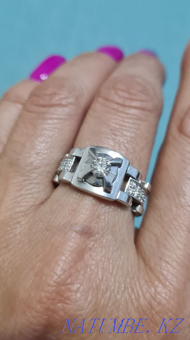 Шикарное кольцо-перстень,"ROLEX " (белое золото). Алматы - изображение 2