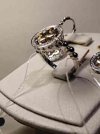 Шикарный комплект Van Cleef золото с бриллиантами  Алматы