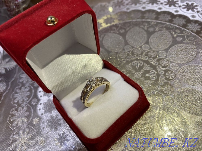 I will sell a new Russian diamond ring 18 Almaty - photo 1