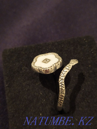 Серебряное кольцо в виде змейки Тараз - изображение 2