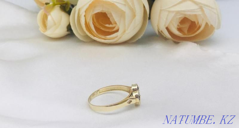 ring, gold, weight 1.76 g, gold 585 Russia, weight 1.76 g No. 18175 Astana - photo 2