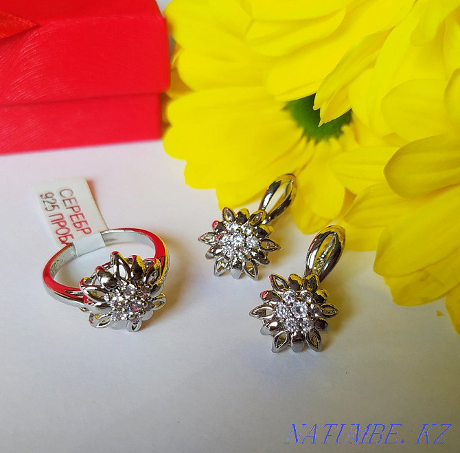 Silver Discount Sets Set Earrings Ring Koumiss setlar Sets Almaty - photo 8