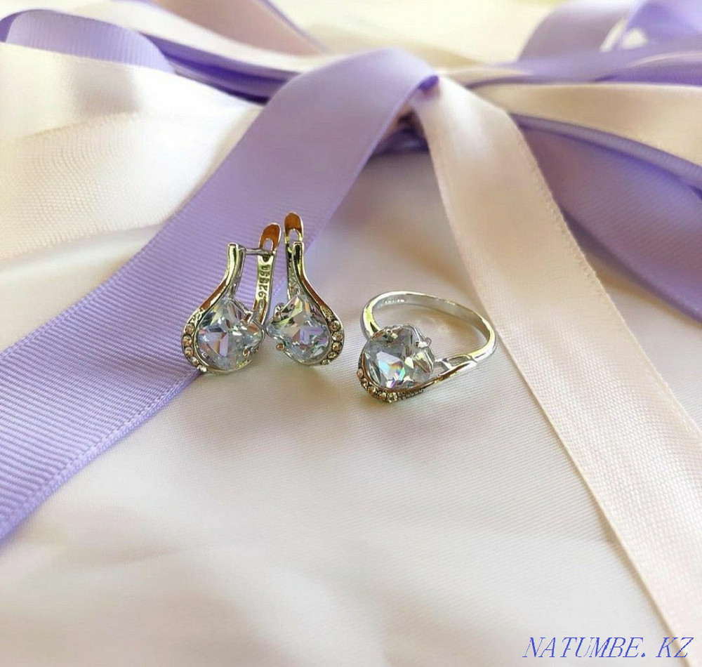 Silver Discount Sets Set Earrings Ring Koumiss setlar Sets Almaty - photo 6