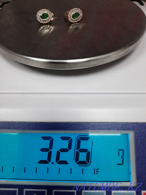 Серьги золото 585 проба с бриллиантами Байтерек - изображение 2