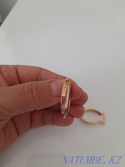 Золотые серёшки 60000тг Каскелен - изображение 1