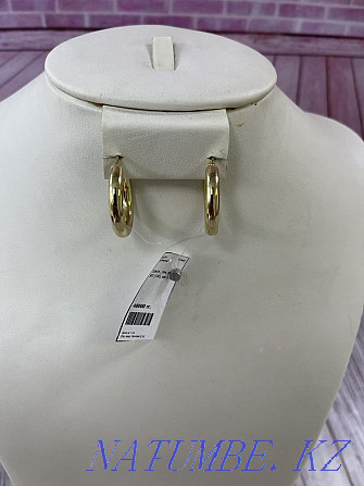 Gold earrings #MA24475 Almaty - photo 2