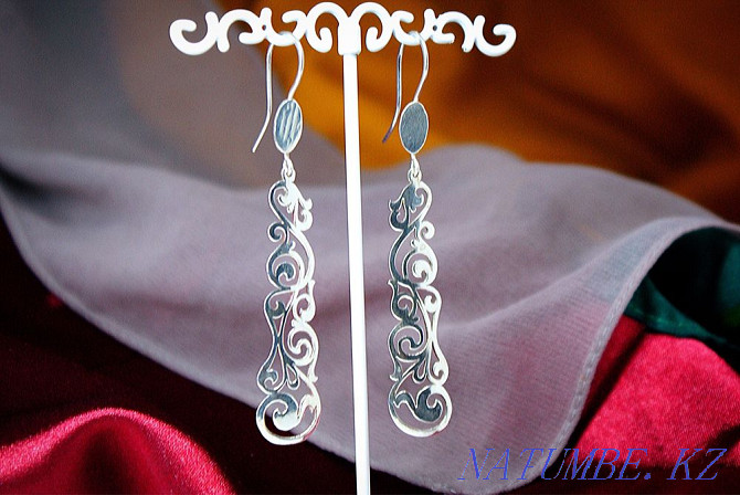 Earrings, cheese?a, 100% Silver, Handmade, Made to order Almaty - photo 4