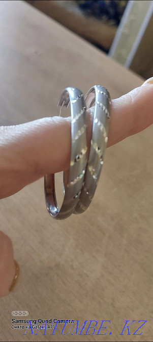 Продам серебро серьги конго 925 Костанай - изображение 3