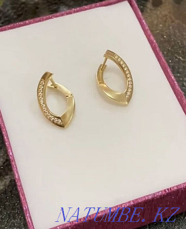 I will sell new Charisma earrings, italy585 with free home delivery Almaty - photo 1