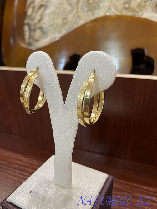 Versace, new Italian earrings in stock 585 assay Almaty - photo 1