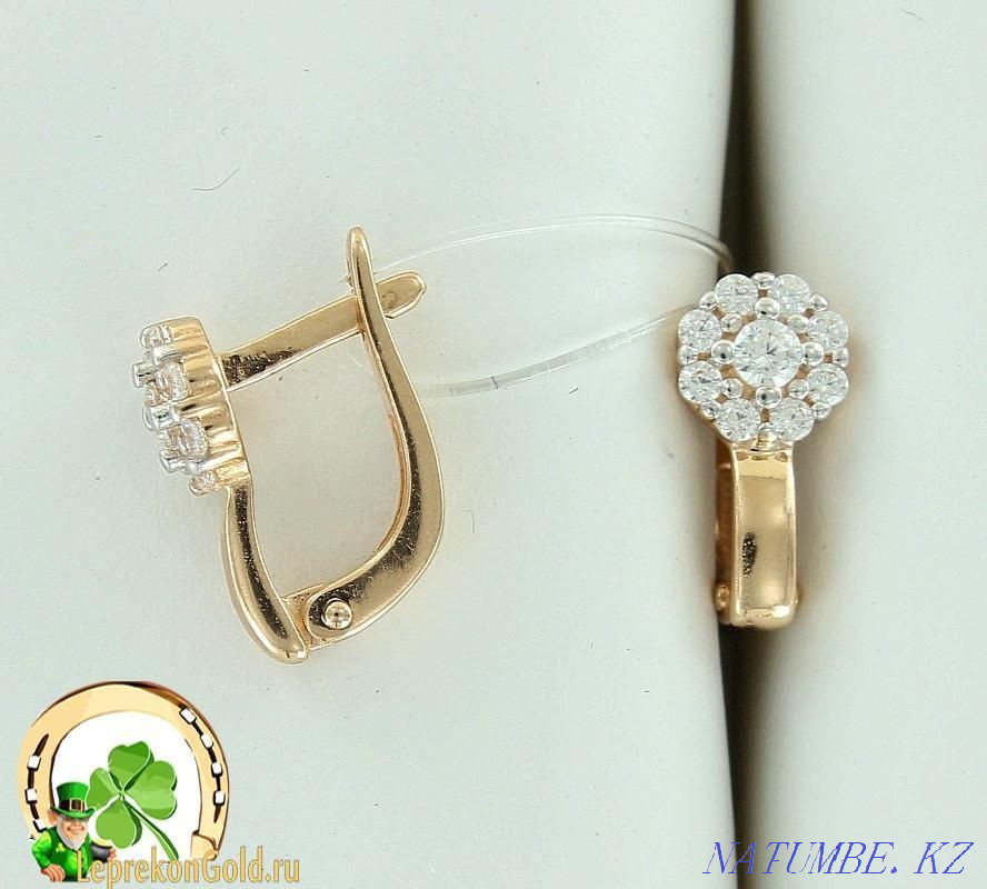 Серьги детские золото Костанай - изображение 1