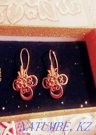 SELL gold earrings!!! Astana - photo 1
