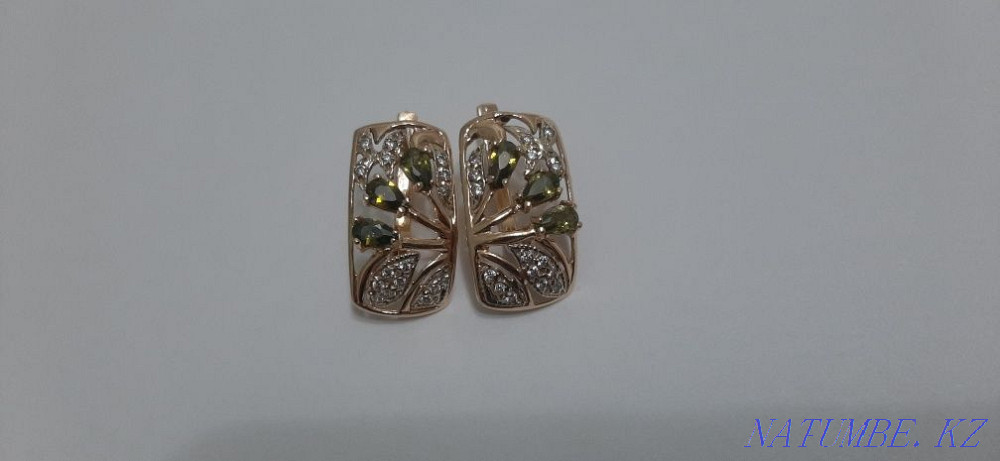 Gold earrings 5 gr Алгабас - photo 3