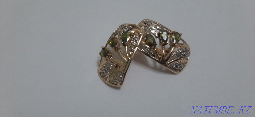 Gold earrings 5 gr Алгабас - photo 1