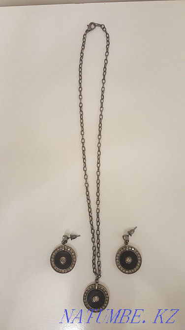 Jewelry Set. Pendant and earrings. Onyx Almaty - photo 2