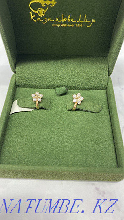 gold earrings 585 Almaty - photo 1