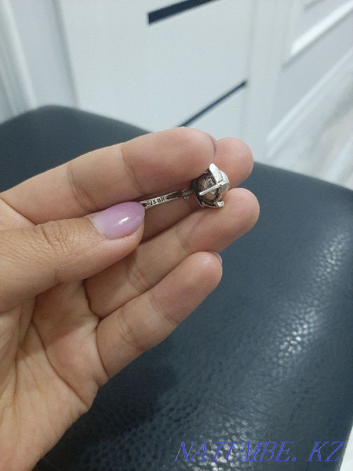 Серебряный комплект с жемчугом и фианитом Алматы - изображение 2