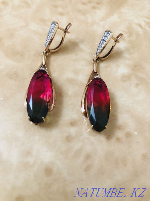 Сырғалар алтын, қызыл алтын Балыкши - изображение 1