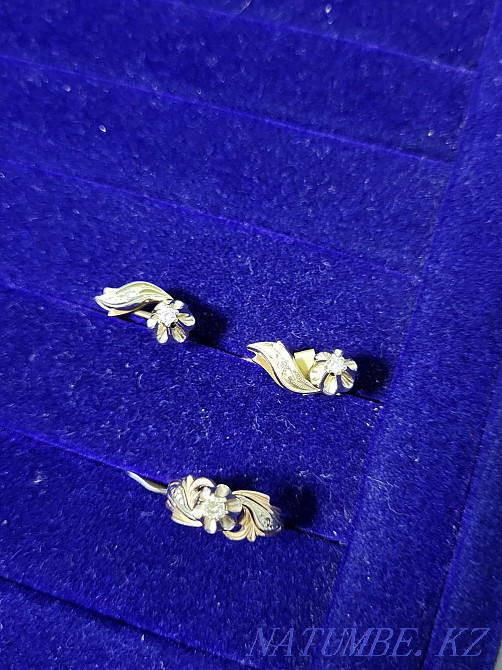 Ring and earrings with diamonds Каргалы - photo 2