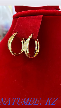 New versace earrings. Italygold 585 3.8 gr Almaty - photo 1