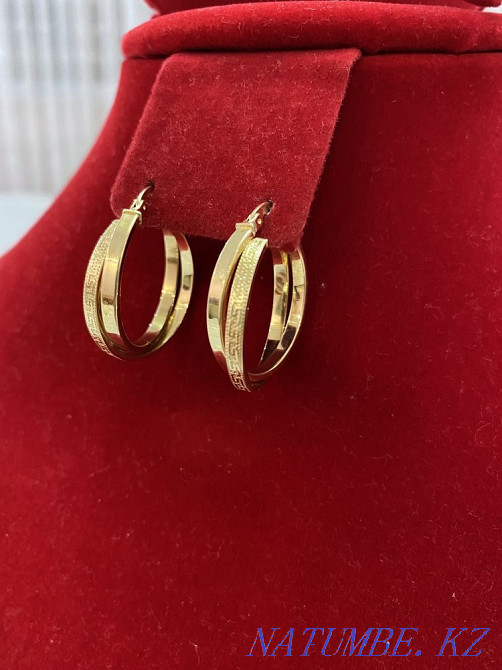 New versace earrings. Italygold 585 3.8 gr Almaty - photo 2