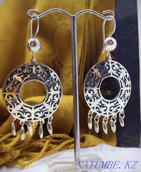 Cheese, Earrings, 100% Silver, Handmade, We make to order Almaty - photo 3