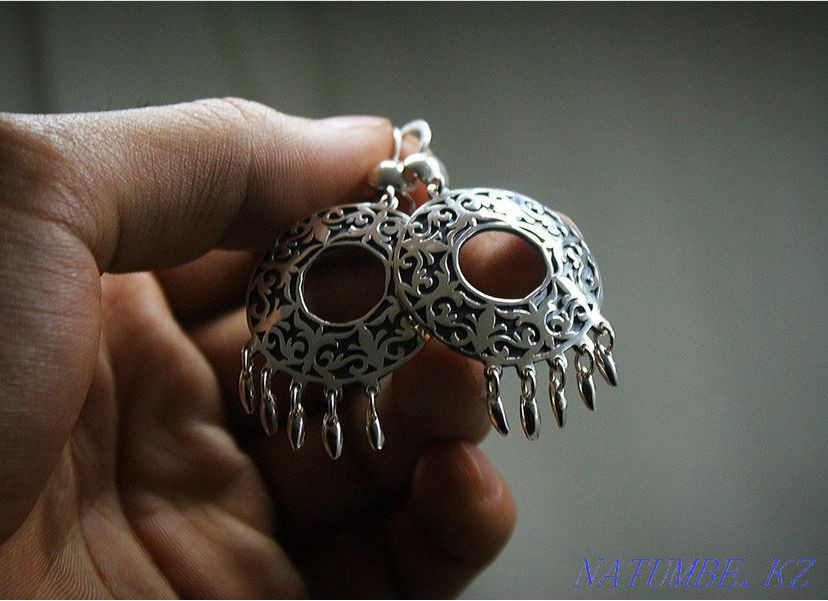 Cheese, Earrings, 100% Silver, Handmade, We make to order Almaty - photo 2