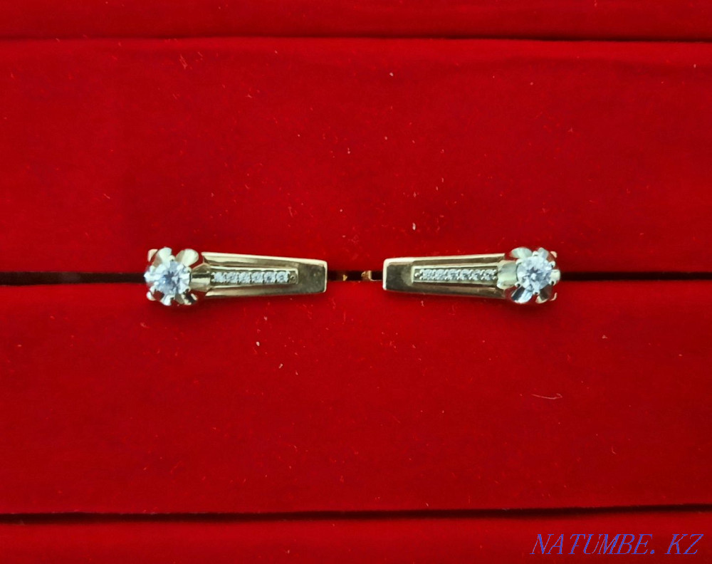 Серьги 585пр Заводской Шымкент - изображение 2