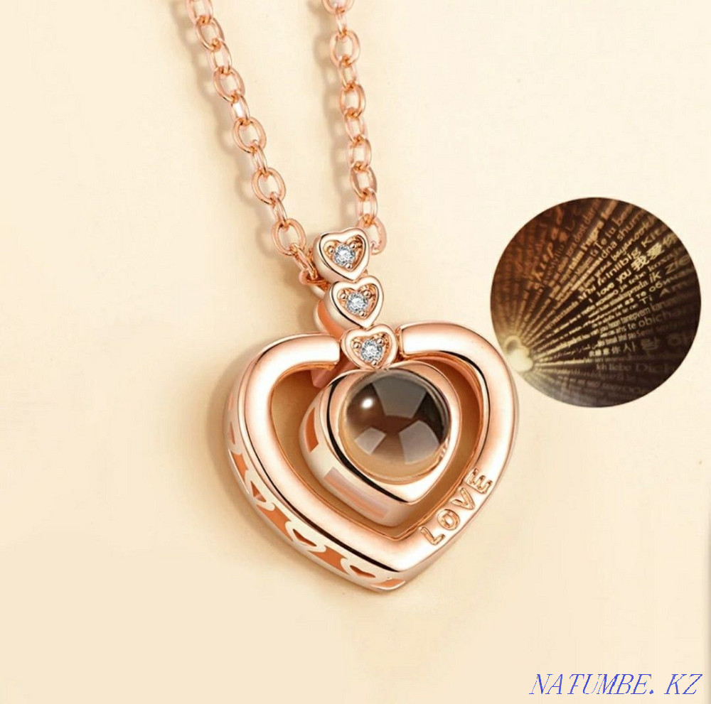 Кулон я люблю тебя на 100 языках Шымкент - изображение 4