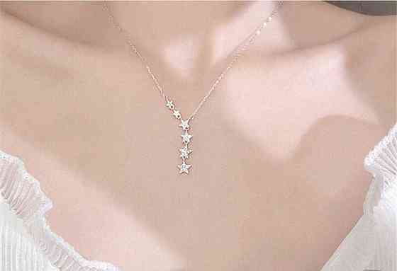 Женское Ожерелье-чокер из серебра 925 пробы Астана