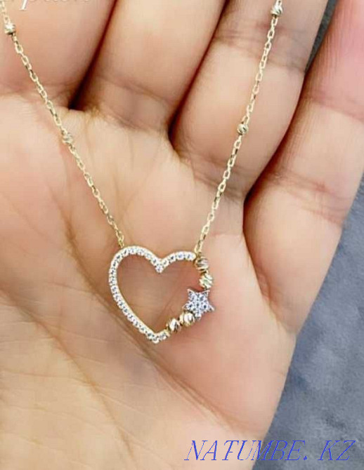 Золотая цепочка с сердечком Астана - изображение 1