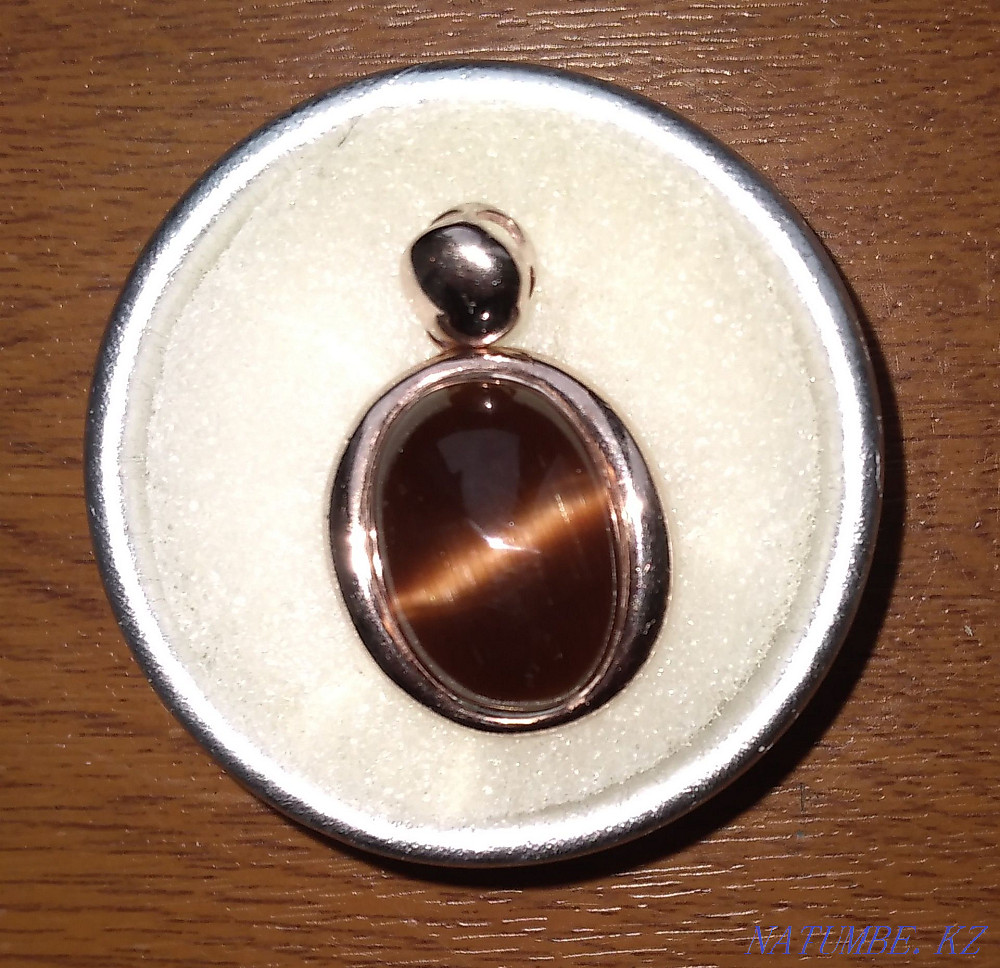 Продам серебряный кулон с кошачим глазом Алматы - изображение 3