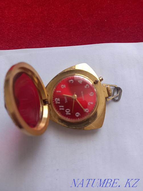 I sell watch-pendant, ZARYA" red ruby, Taraz - photo 1