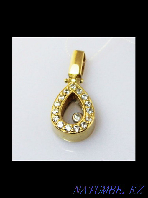 New gold pendant Italy 585 assay Karagandy - photo 1
