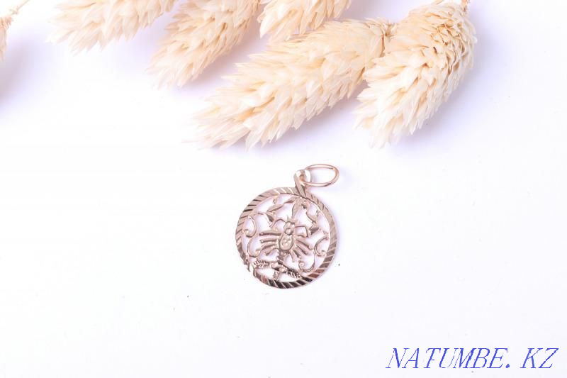 Кулон скорпион, золото 585 Россия, вес 0.65 г. №42545 «Ломбард Белый» Алматы - изображение 1