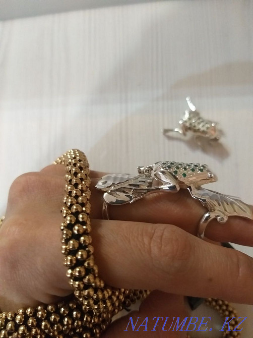 Серебряный набор, серебряное кольцо, серебряный кулон Астана - изображение 6