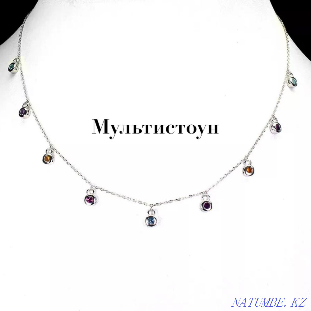 Fine multistone necklace Almaty - photo 1